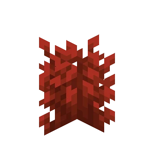붉은 관목 (Minecraft Wiki 게임 렌더)