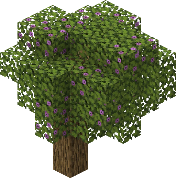 진달래나무 (Minecraft Wiki 게임 렌더)