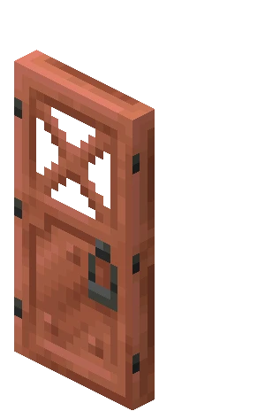 구리 문 (Minecraft Wiki 게임 렌더)