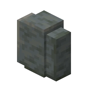 윤나는 응회암 담장 (Minecraft Wiki 게임 렌더)