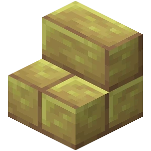 유황 벽돌 계단 (Minecraft Wiki 게임 렌더)