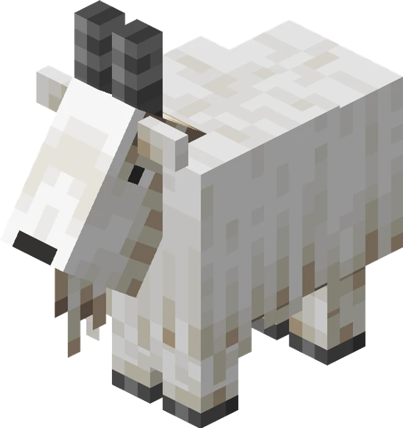 염소 (Minecraft Wiki 게임 렌더)