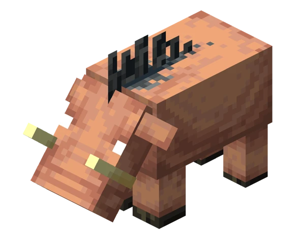 호글린 (Minecraft Wiki 게임 렌더)