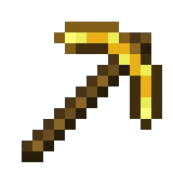 금 곡괭이 (Minecraft Wiki 게임 렌더)