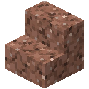 화강암 계단 (Minecraft Wiki 게임 렌더)