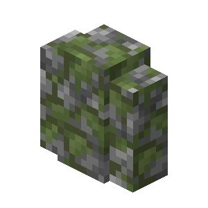 이끼 낀 조약돌 담장 (Minecraft Wiki 게임 렌더)
