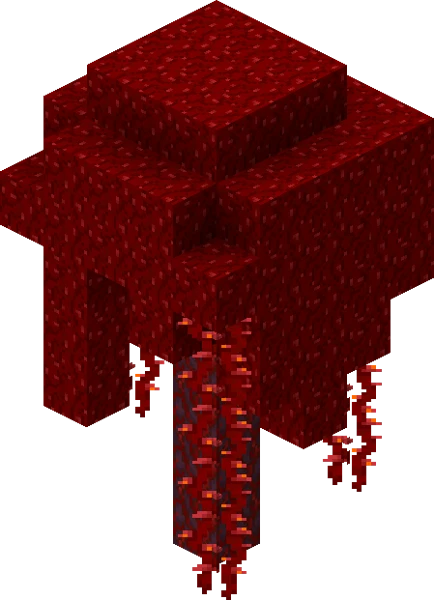 Huge Crimson Fungus (Minecraft Wiki 게임 렌더)
