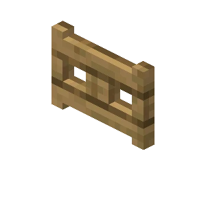 울타리 문 (Minecraft Wiki 게임 렌더)