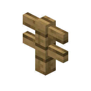 나무 울타리 (Minecraft Wiki 게임 렌더)