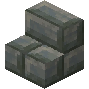 응회암 벽돌 계단 (Minecraft Wiki 게임 렌더)