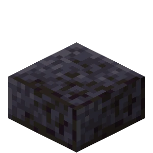 윤나는 흑암 반 블록 (Minecraft Wiki 게임 렌더)