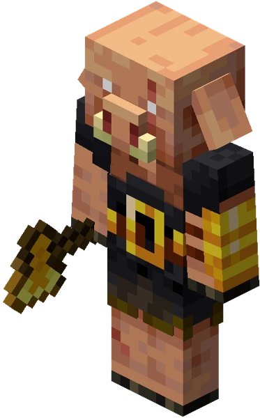 난폭한 피글린 (Minecraft Wiki 게임 렌더)