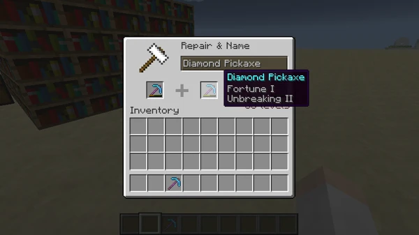 모루 작동 원리 (Minecraft Wiki 게임 렌더)