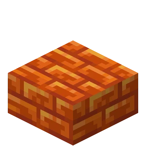 수지 벽돌 반 블록 (Minecraft Wiki 게임 렌더)