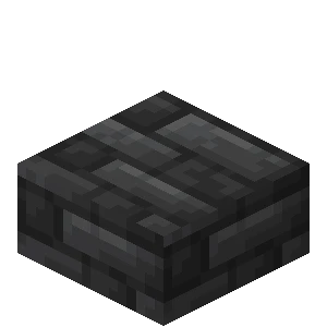 심층암 타일 반 블록 (Minecraft Wiki 게임 렌더)