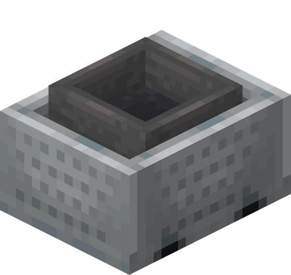 호퍼가 실린 광산 수레 (Minecraft Wiki 게임 렌더)