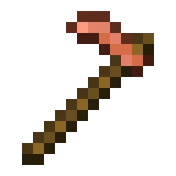 구리 괭이 (Minecraft Wiki 게임 렌더)