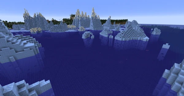 깊고 얼어붙은 바다 (Minecraft Wiki 게임 렌더)