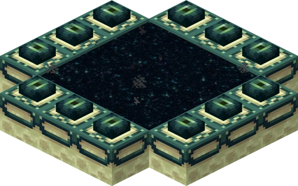 엔드 차원문 (Minecraft Wiki 게임 렌더)