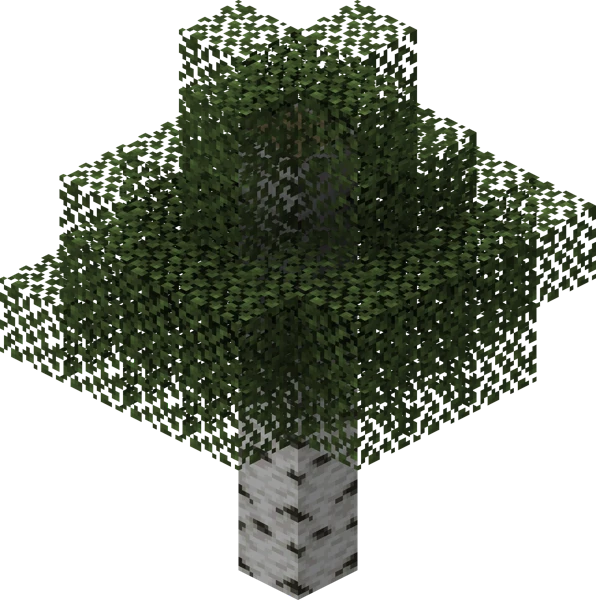 자작나무 (지물) (Minecraft Wiki 게임 렌더)