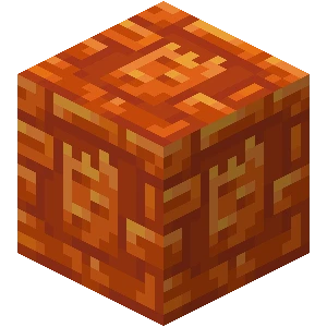 조각된 수지 벽돌 (Minecraft Wiki 게임 렌더)