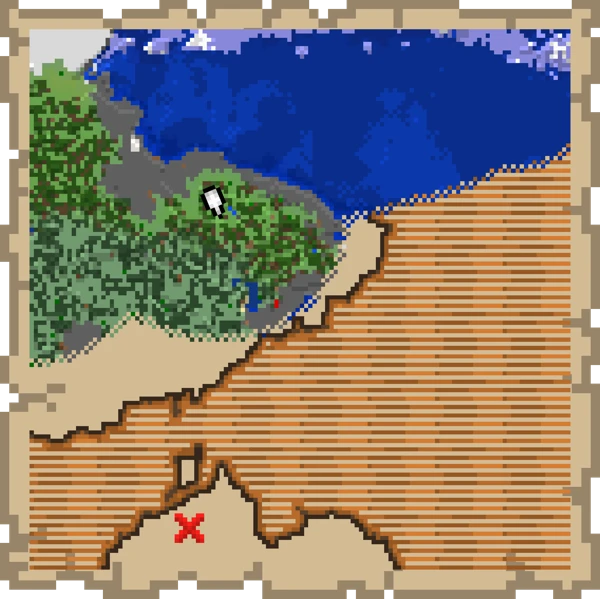 탐험 지도 (Minecraft Wiki 게임 렌더)