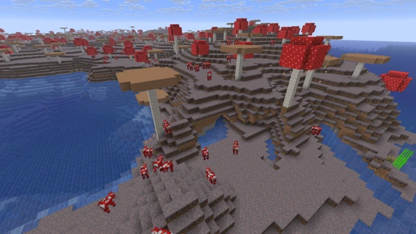 버섯 들판 (Minecraft Wiki 게임 렌더)