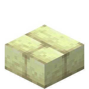 엔드 석재 벽돌 반 블록 (Minecraft Wiki 게임 렌더)
