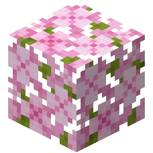 벚나무 잎 (Minecraft Wiki 게임 렌더)