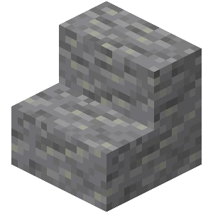 안산암 계단 (Minecraft Wiki 게임 렌더)