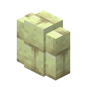 엔드 석재 벽돌 담장 (Minecraft Wiki 게임 렌더)