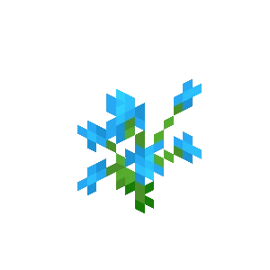 파란색 난초 (Minecraft Wiki 게임 렌더)