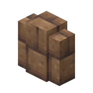 진흙 벽돌 담장 (Minecraft Wiki 게임 렌더)