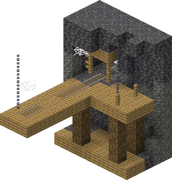 폐광 (Minecraft Wiki 게임 렌더)