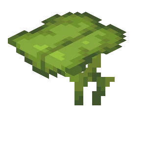 큰 흘림잎 (Minecraft Wiki 게임 렌더)