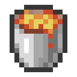 용암 양동이 (Minecraft Wiki 게임 렌더)