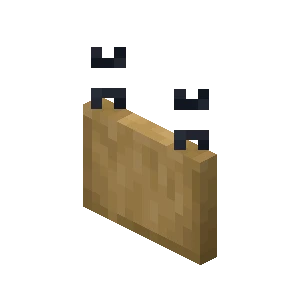 매다는 표지판 (Minecraft Wiki 게임 렌더)