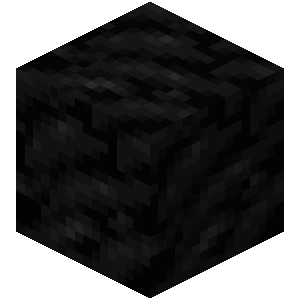 석탄 블록 (Minecraft Wiki 게임 렌더)