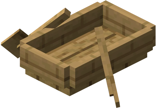보트 (Minecraft Wiki 게임 렌더)