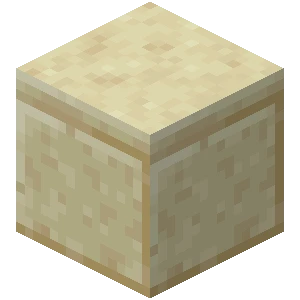 깎인 사암 (Minecraft Wiki 게임 렌더)