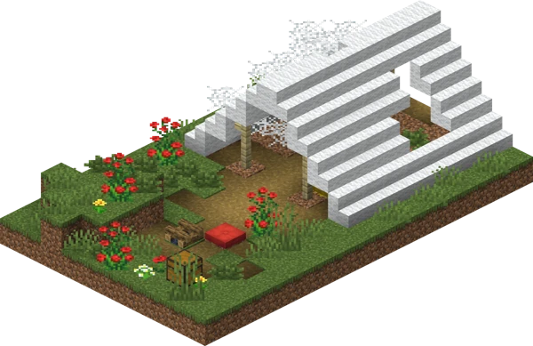 버려진 야영지 (Minecraft Wiki 게임 렌더)