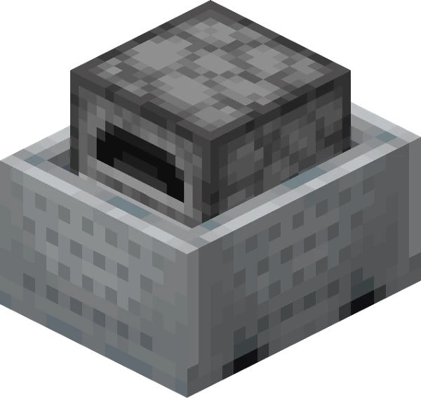 화로가 실린 광산 수레 (Minecraft Wiki 게임 렌더)