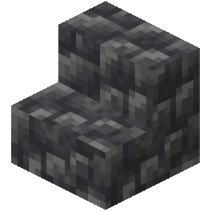 심층암 조약돌 계단 (Minecraft Wiki 게임 렌더)