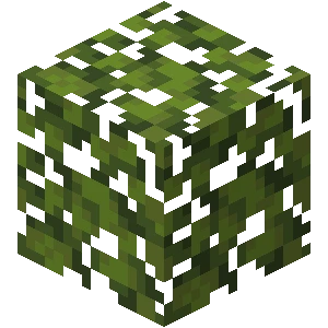 진달래 잎 (Minecraft Wiki 게임 렌더)