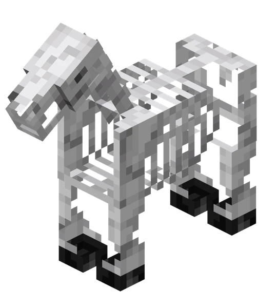 스켈레톤 말 (Minecraft Wiki 게임 렌더)